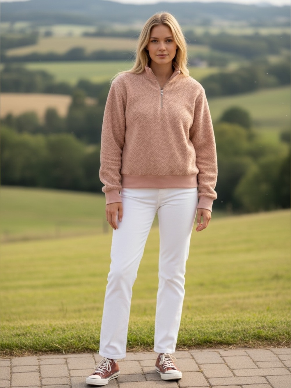 NEW~ Topshop Peach Teddy Sherpa Sweater/Sweatshirt  NWOT  ~  size 8